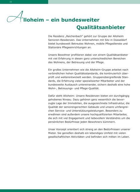 Reichenbach - Alloheim Senioren-Residenzen GmbH