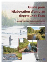 Guide pour l'élaboration d'un plan directeur de l'eau