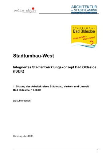 Stadtumbau-West Integriertes ... - Bad Oldesloe