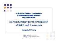 Korean Strategy for the Promotion of R&D and Innovation - REF