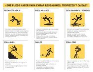 Prevent Slips, Trips, and Falls, Evite Resbalones, Tropiezos Y CaÃ­das