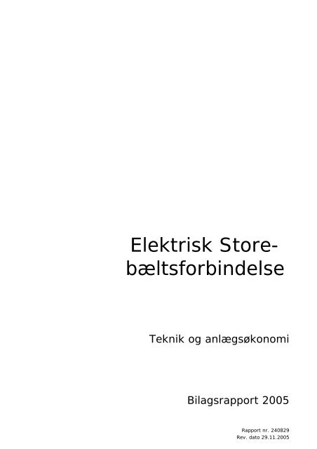 Elektrisk Store- bÃ¦ltsforbindelse - Energinet.dk