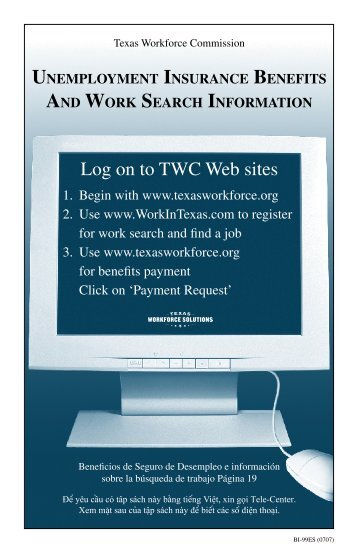 Unemployment Insurance Benefits and Work Search Information