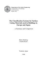 The Classification Systems for Surface Lining Materials used in ...