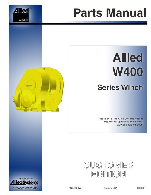 599010W - Allied Systems Company