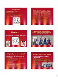 Rhythms and Dance PPT