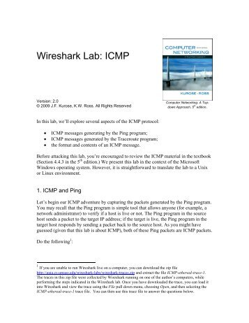 Wireshark Lab: ICMP - compnet-spring2012 - Homepage