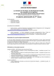 AVIS DE RECRUTEMENT 12 adjoints administratifs de ... - Driea