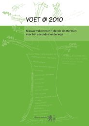 VOET @ 2010 - Onderwijs en Vorming - Vlaanderen.be