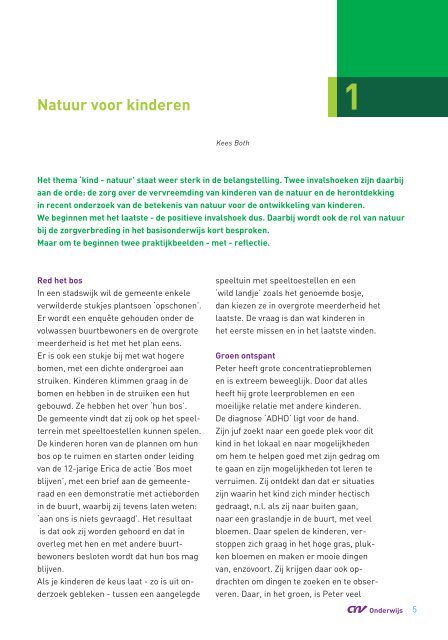 De Natuur als Leerschool