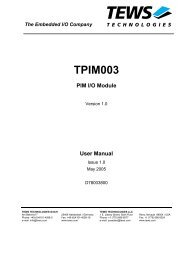 The Embedded I/O Company TPIM003 PIM I/O Module