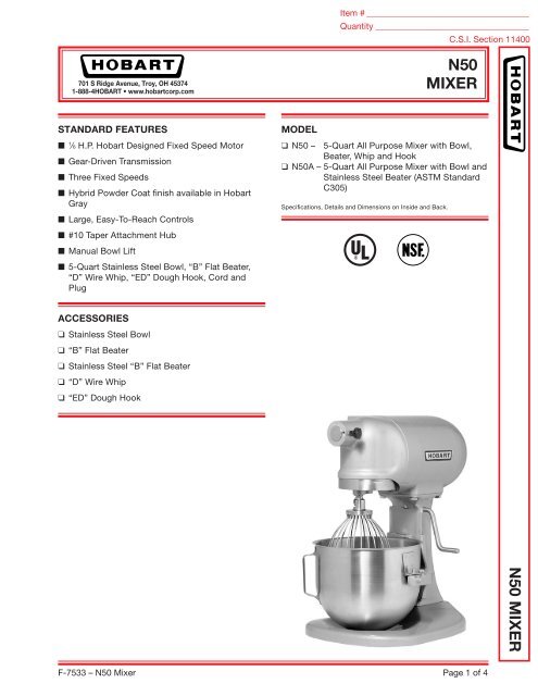 Beater, stainless steel, flat-type for ASTM 5-qt. mixers