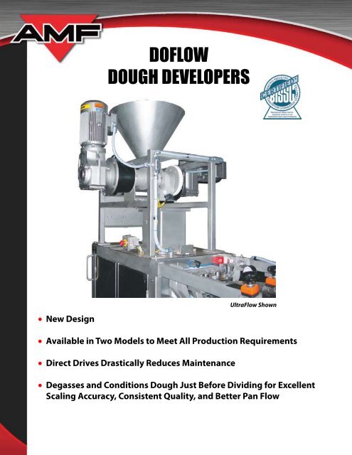 Doflow Dough Developers Amf Bakery Systems