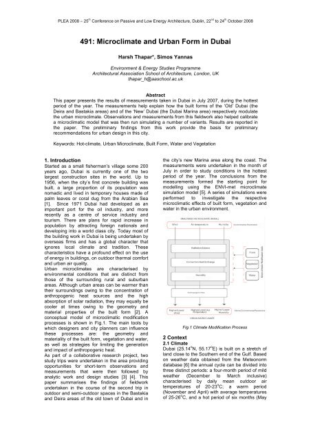 491: Microclimate and Urban Form in Dubai - Passive & Low Energy ...