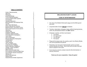 2012 - 2013 Athletics Handbook - Leominster High School