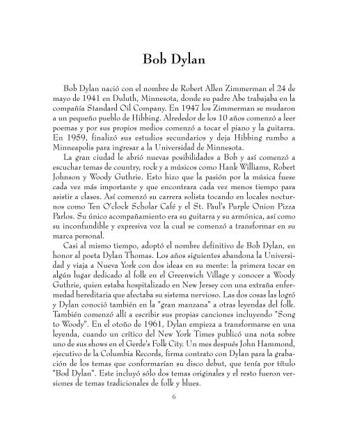 Bob Dylan PDF - Arquitrave