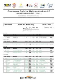 Campeonato Estatal de Atletismo Adaptado IPC