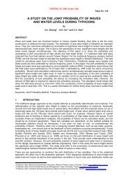 a study on the joint probability of waves and water levels during ...