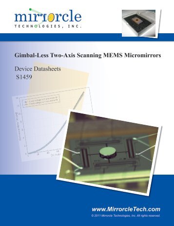 Gimbal-Less Two-Axis Scanning MEMS Micromirrors Device ...