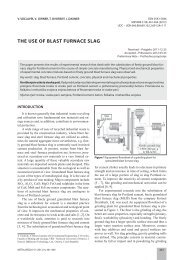THE USE OF BLAST FURNACE SLAG - DSpace VÅ B-TUO