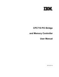 CPC710 PCI Bridge and Memory Controller User Manual