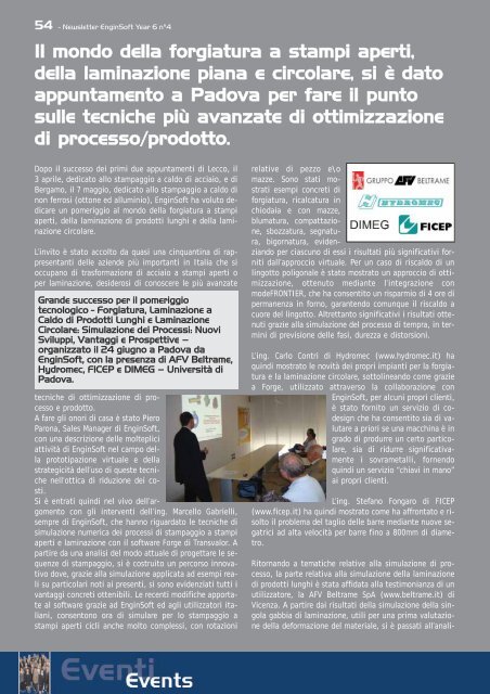 software training courses 2010 corsi di addestramento ... - EnginSoft