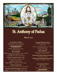 May 8, 2011 - St. Anthony of Padua Catholic Church