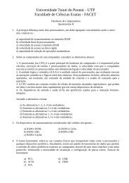 Questionario II - Gerds - Universidade Tuiuti do Paraná