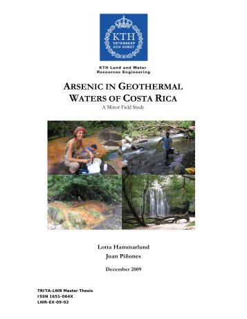 arsenic in geothermal waters of costa rica - Mark- och vattenteknik ...