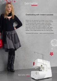 Overlocking with instant success - Bernina