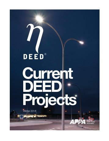 Current DEED projects - American Public Power Association