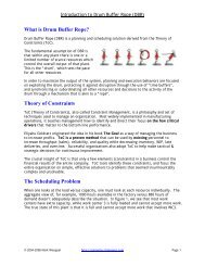 What is Drum Buffer Rope? - Pinnacle Strategies