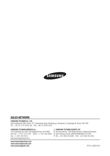 User Manual Samsung SRD-470D/470DC DVR