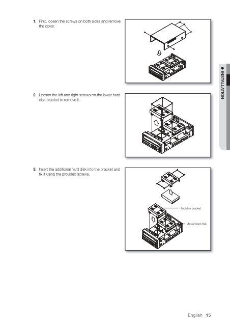 User Manual Samsung SRD-470D/470DC DVR