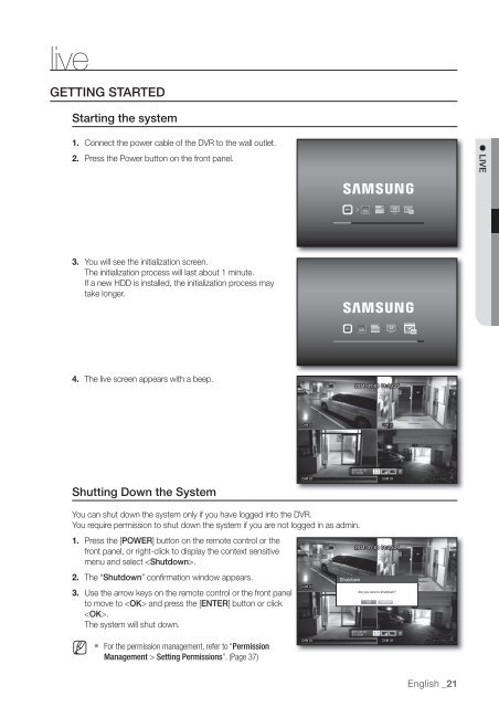 User Manual Samsung SRD-470D/470DC DVR