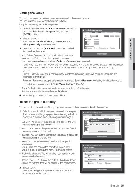 User Manual Samsung SRD-470D/470DC DVR