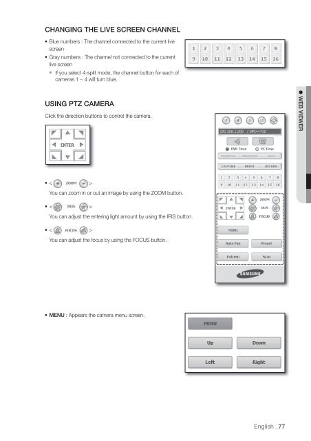 User Manual Samsung SRD-470D/470DC DVR