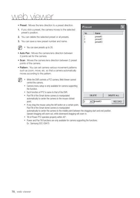 User Manual Samsung SRD-470D/470DC DVR