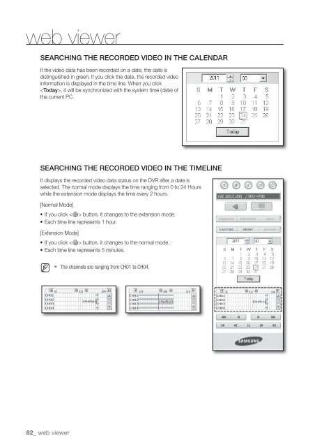 User Manual Samsung SRD-470D/470DC DVR