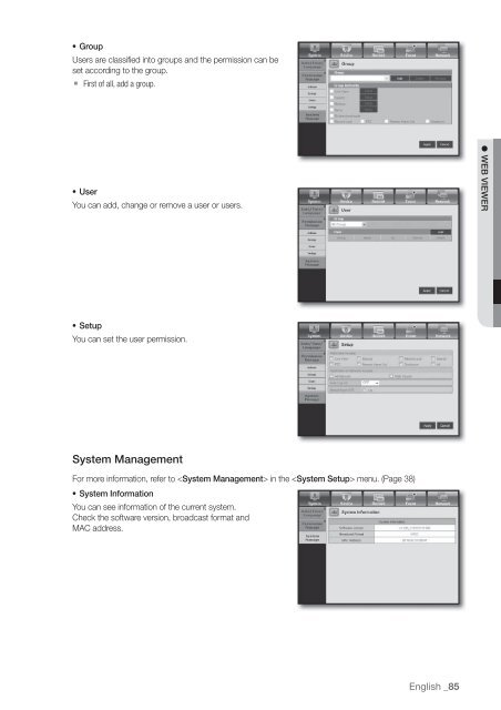 User Manual Samsung SRD-470D/470DC DVR