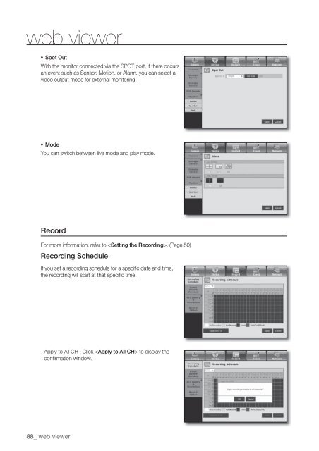 User Manual Samsung SRD-470D/470DC DVR