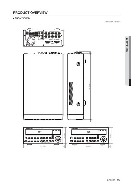 User Manual Samsung SRD-470D/470DC DVR