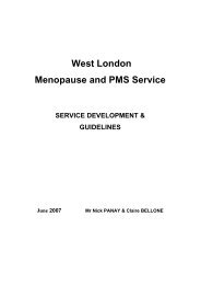 West London Menopause and PMS Service - Nick Panay