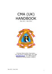 CMA (UK) HANDBOOK - Christian Motorcyclists Association UK