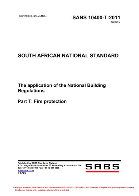 Sans 10400 Part B Pdf