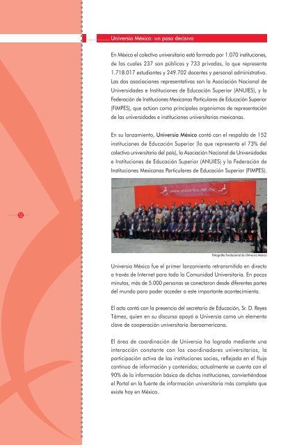 Universia Memoria 2001 - Encuentro Internacional de Rectores de ...