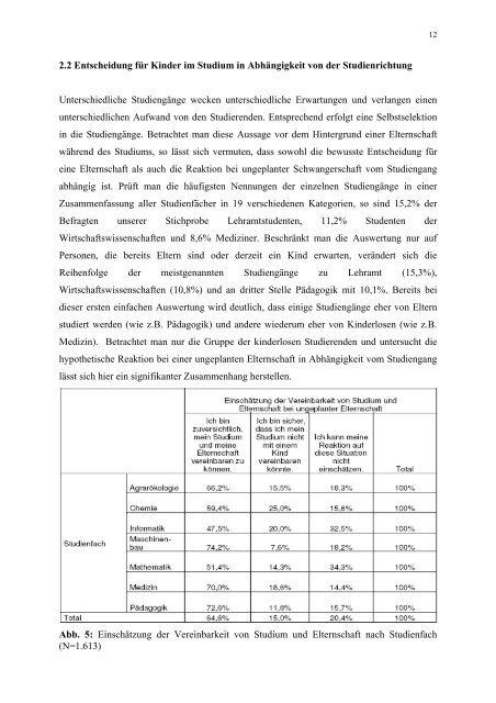 Die Geburt von Kindern in Bildungsphasen - Wirtschafts- und ...