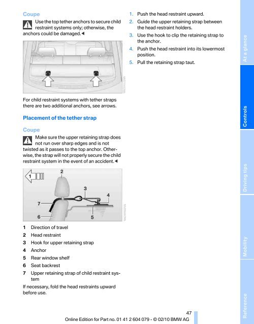 2011 1 Series Owner's Manual without iDrive - Irvine BMW