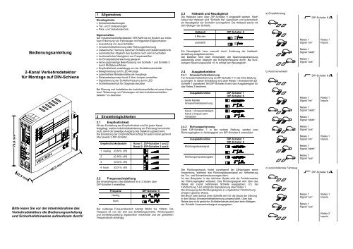 2-Kanal Schleifendetektor Handbuch.pdf - Nothnagel