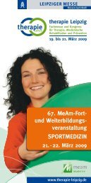 SPORTMEDIZIN 67. MeAm-Fort - Pflege + Homecare Leipzig